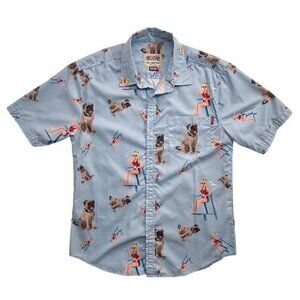 RSVLTS x Sandlot Button Up Shirt SS Wendy Peffercorn Beast Novelty Rockabilly XL